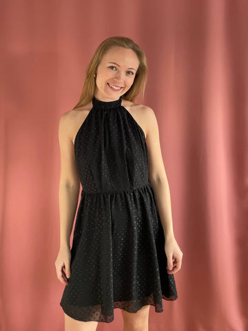 Chiffon halterneck kjole fra H&M - str. 38