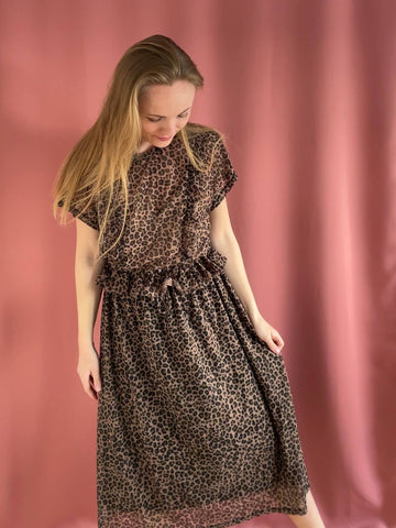 Danina Mesh AOP Dress fra MSCH - str. XS