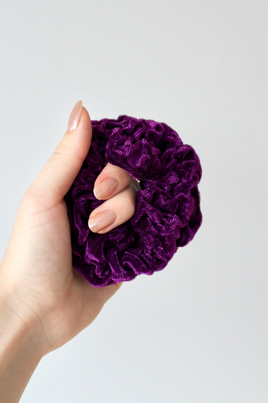 Line scrunchie - lilla