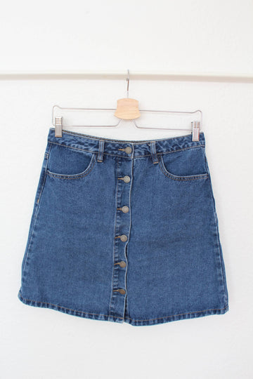 Benedicte denim skirt fra Pieces - str. M