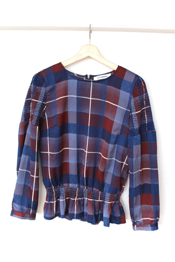 Modern Check Blouse fra Co'Couture - str. S