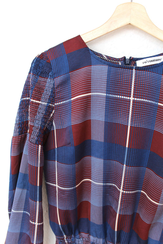 Modern Check Blouse fra Co'Couture - str. S