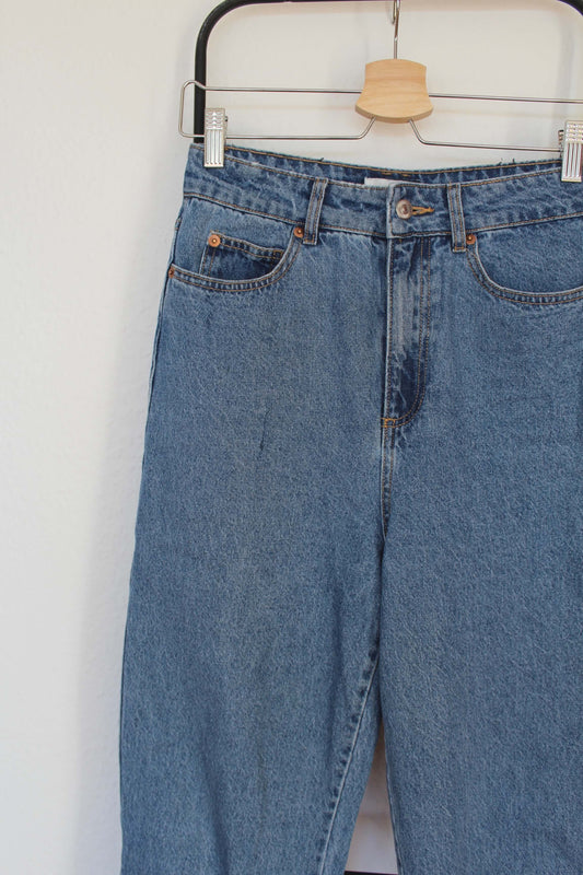 Mom High Ankle Jeans fra H&M - str. 36